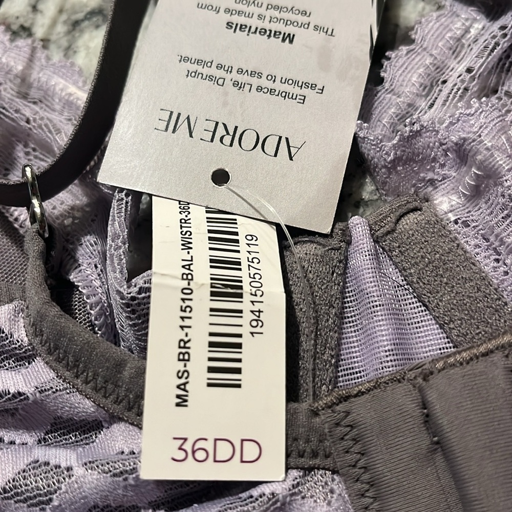 Adore Me Underwire Lace Bra 36DD New With Tags. - Picture 3 of 5